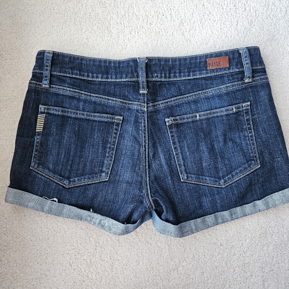 Paige 28 denim shorts - Picture 2 of 8